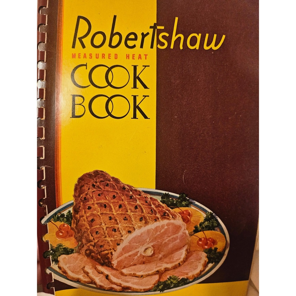 Vintage 1953 Robertshaw Measured Heat Cook Book Spiral Bound Mid Century Retro